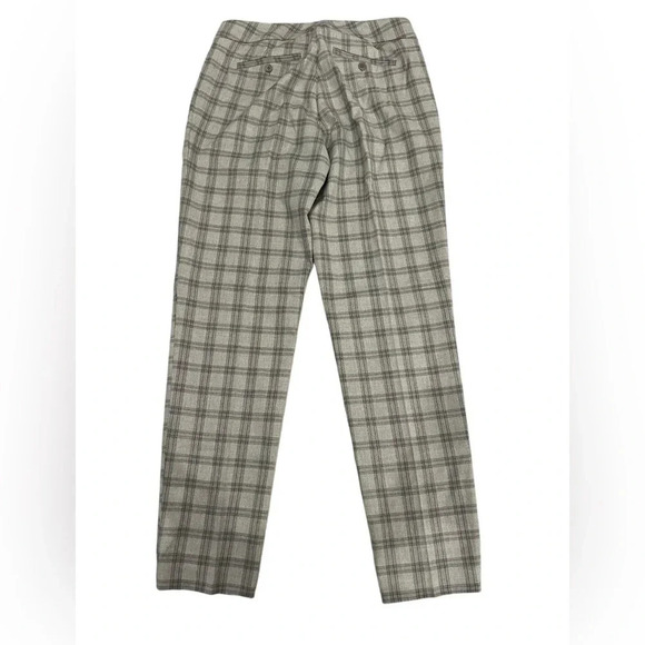 NWT Ecru Mayfair Grey Plaid Work Pants size 6 - Picture 2 of 4